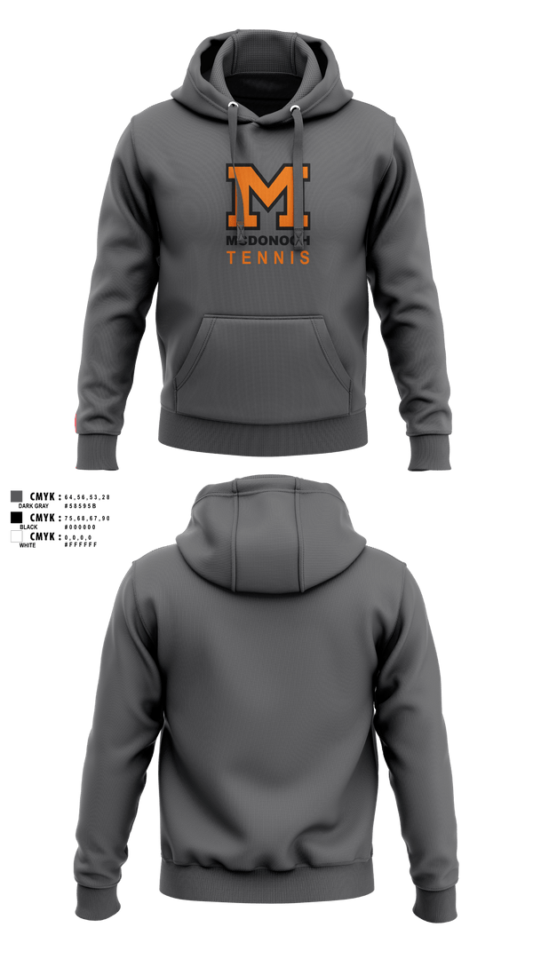 Hoodie, Girls Tennis McDonogh School, Tennis, Teamtime, Team time, sublimation, custom sports apparel, team uniforms, spirit wear, spiritwear, sports uniforms, custom shirts, team store, custom team store, fundraiser sports, apparel fundraiser