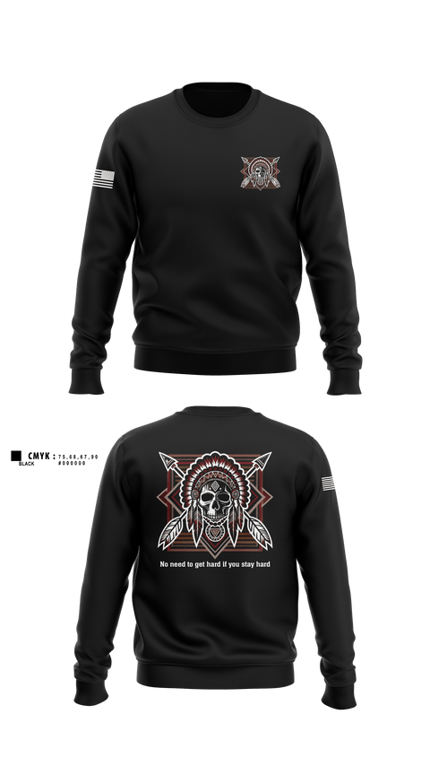 Crew Neck Sweatshirt, Comanche Squad, Army, Teamtime, Team time, sublimation, custom sports apparel, team uniforms, spirit wear, spiritwear, sports uniforms, custom shirts, team store, custom team store, fundraiser sports, apparel fundraiser