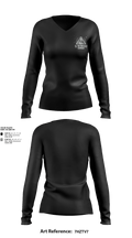 El Trío Paranormal 31784889 Women's Long Sleeve V-neck Shirt - 1