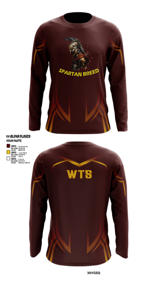 Long Sleeve Performance Shirt, West Tampa spartans, , Teamtime, Team time, sublimation, custom sports apparel, team uniforms, spirit wear, spiritwear, sports uniforms, custom shirts, team store, custom team store, fundraiser sports, apparel fundraiser