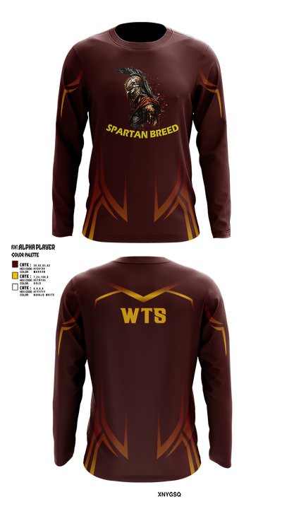 West Tampa spartans 17647688 Long Sleeve Performance Shirt 3
