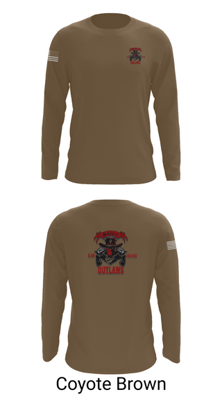 Long Sleeve Performance Shirt, 1st Cav 3rd BEB ACO “Outlaw”, , Teamtime, Team time, sublimation, custom sports apparel, team uniforms, spirit wear, spiritwear, sports uniforms, custom shirts, team store, custom team store, fundraiser sports, apparel fundraiser