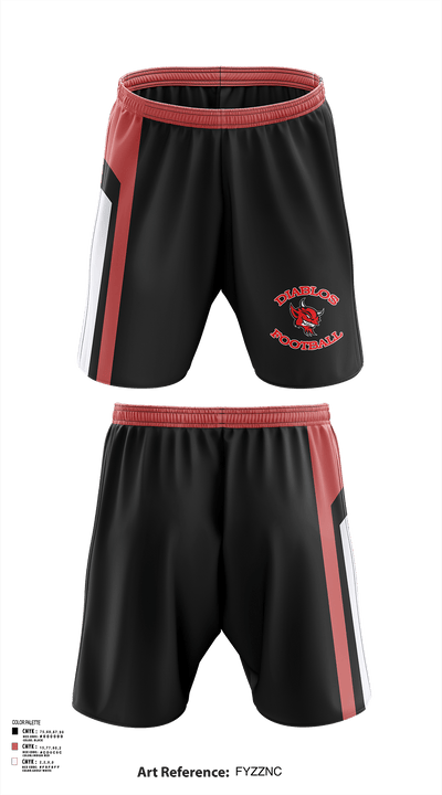 Football Diablos 70412198 Athletic Shorts With Pockets - 134