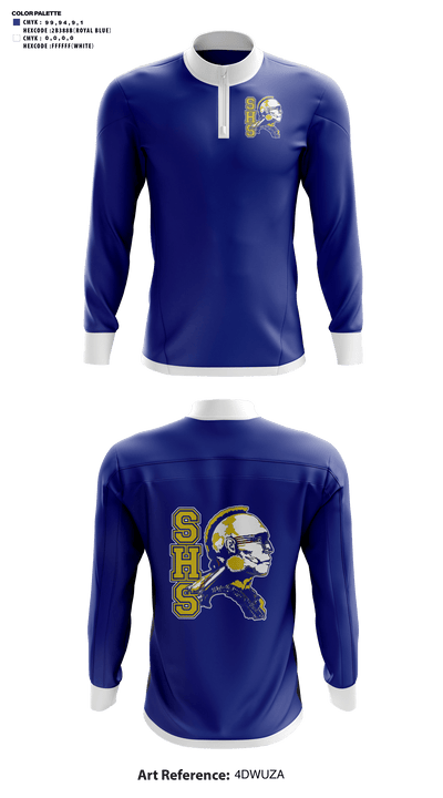Stafford High School Basketball 81575563 Quarter Zip Jacket - 41