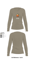 USS MAKIN ISLAND 57574160 Women's Long Sleeve V-neck Shirt - 59