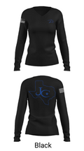 Jarrell High School Golf 58672907 Women's Long Sleeve V-neck Shirt - 35