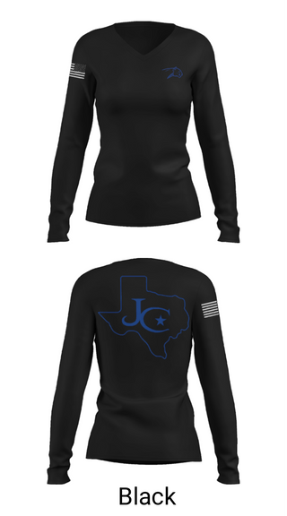 Womens Long Sleeve Vneck Shirt, Jarrell High School Golf, Golf, Teamtime, Team time, sublimation, custom sports apparel, team uniforms, spirit wear, spiritwear, sports uniforms, custom shirts, team store, custom team store, fundraiser sports, apparel fundraiser
