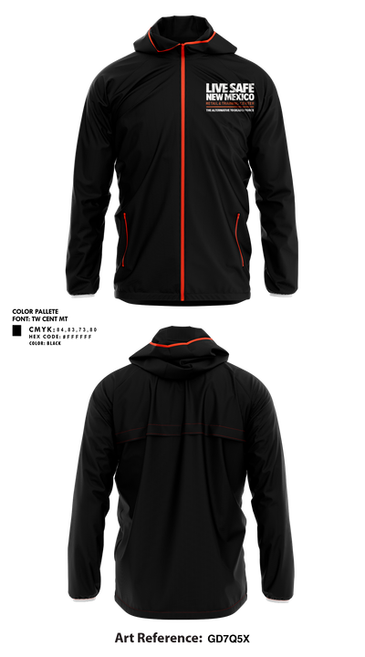 Live Safe New Mexico 90714430 Windbreaker - 1