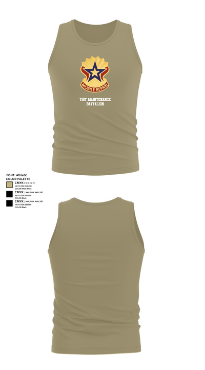 71st Maintenance Battalion 17381729 Tank Top - 99