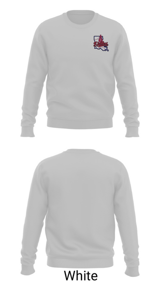 Crew Neck Sweatshirt, La Drillers, Baseball, Teamtime, Team time, sublimation, custom sports apparel, team uniforms, spirit wear, spiritwear, sports uniforms, custom shirts, team store, custom team store, fundraiser sports, apparel fundraiser