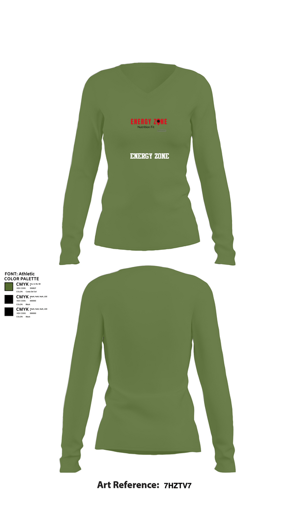 Womens Long Sleeve Vneck Shirt, Energy Zone, , Teamtime, Team time, sublimation, custom sports apparel, team uniforms, spirit wear, spiritwear, sports uniforms, custom shirts, team store, custom team store, fundraiser sports, apparel fundraiser