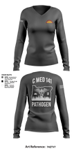 C Med 88701681 Women's Long Sleeve V-neck Shirt - 106