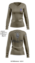3RD PLT95TH CBRN 57596353 Women's Long Sleeve V-neck Shirt - 1