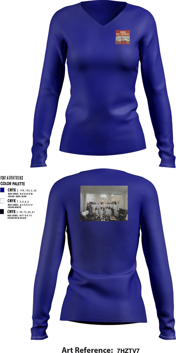 Women's Long Sleeve Vneck Shirt, Hjlolp, , Teamtime, Team time, sublimation, custom sports apparel, team uniforms, spirit wear, spiritwear, sports uniforms, custom shirts, team store, custom team store, fundraiser sports, apparel fundraiser