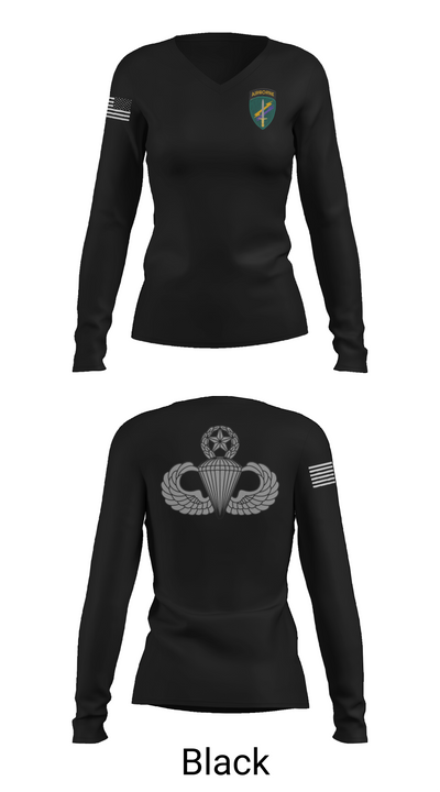 Charlie “Chaos” Company 47870658 Women's Long Sleeve V-neck Shirt - 37