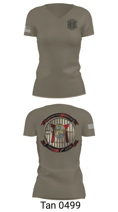 HQSPT Bn, PMO, Brig 79811584 Women's Short Sleeve V-neck Shirt - 68