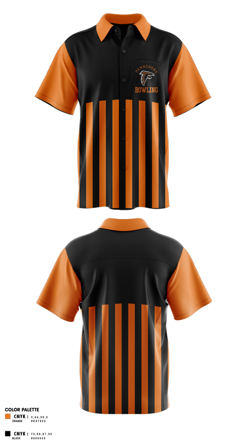 Short Sleeve Bowling Jersey, Pennsbury High School West Campus Bowling, Bowling, Teamtime, Team time, sublimation, custom sports apparel, team uniforms, spirit wear, spiritwear, sports uniforms, custom shirts, team store, custom team store, fundraiser sports, apparel fundraiser