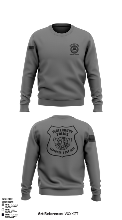 Waterbury Police Explorers 95756336 Crew Neck Sweatshirt - 32