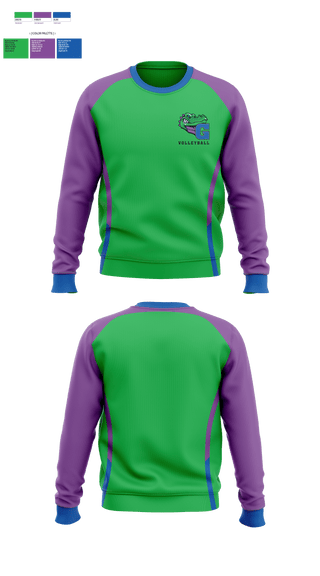 Crew Neck Sweatshirt, James N Gamble Montessori Junior High School Volleyball, Women's Volleyball, Teamtime, Team time, sublimation, custom sports apparel, team uniforms, spirit wear, spiritwear, sports uniforms, custom shirts, team store, custom team store, fundraiser sports, apparel fundraiser