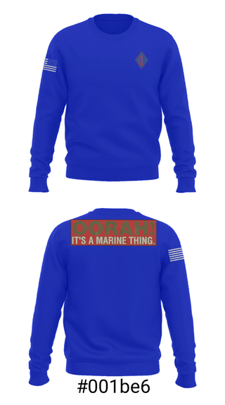Crew Neck Sweatshirt, 1st Marine Regiment, Marines, Teamtime, Team time, sublimation, custom sports apparel, team uniforms, spirit wear, spiritwear, sports uniforms, custom shirts, team store, custom team store, fundraiser sports, apparel fundraiser