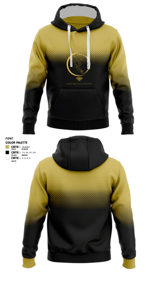 Hoodie, Roland-Grise Lady Knights, Women's Basketball, Teamtime, Team time, sublimation, custom sports apparel, team uniforms, spirit wear, spiritwear, sports uniforms, custom shirts, team store, custom team store, fundraiser sports, apparel fundraiser