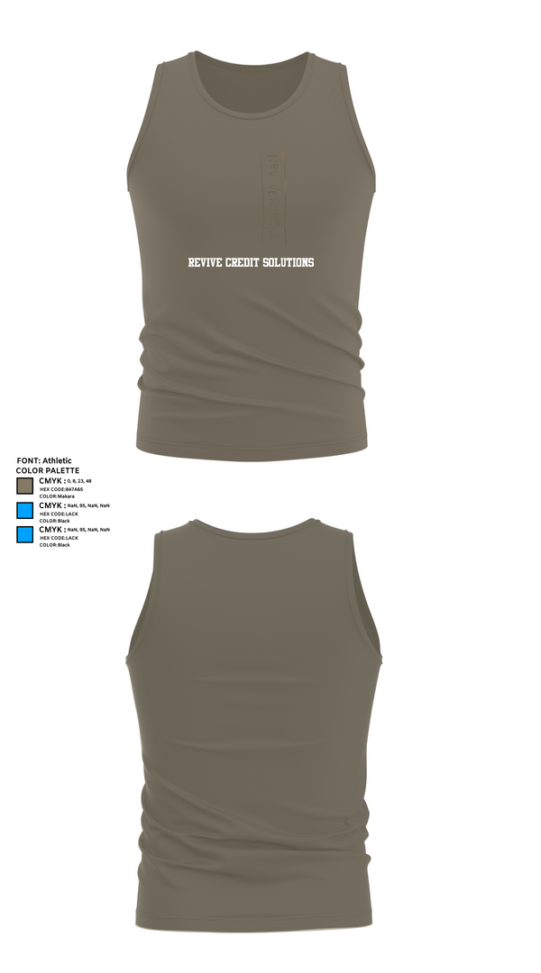 Tank Top, Revive Credit Solutions, , Teamtime, Team time, sublimation, custom sports apparel, team uniforms, spirit wear, spiritwear, sports uniforms, custom shirts, team store, custom team store, fundraiser sports, apparel fundraiser