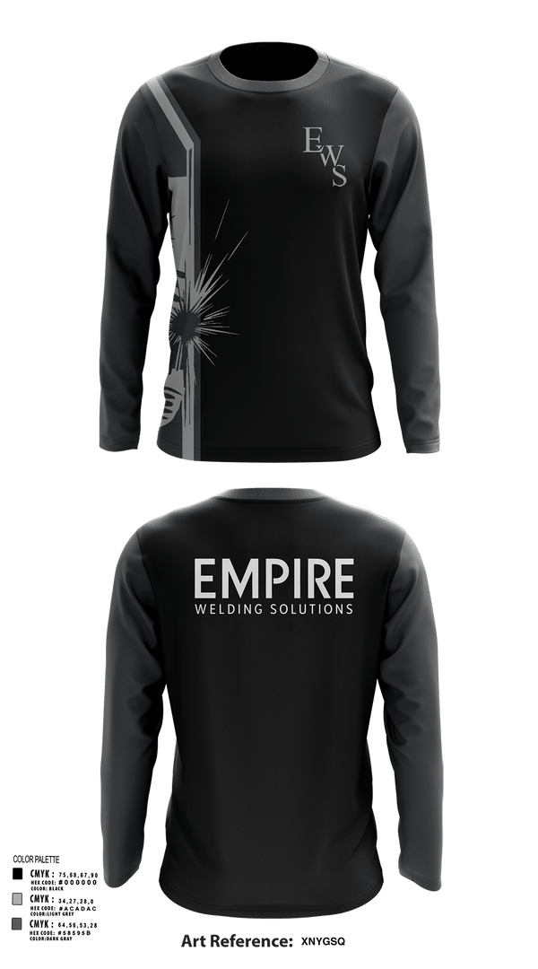 Long Sleeve Performance Shirt, Empire Welding Solutions, , Teamtime, Team time, sublimation, custom sports apparel, team uniforms, spirit wear, spiritwear, sports uniforms, custom shirts, team store, custom team store, fundraiser sports, apparel fundraiser