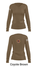Fury company 68033597 Women's Long Sleeve V-neck Shirt - 17