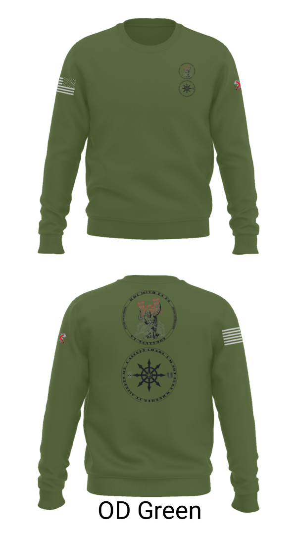 Crew Neck Sweatshirt, 205th HHC, National Guard, Teamtime, Team time, sublimation, custom sports apparel, team uniforms, spirit wear, spiritwear, sports uniforms, custom shirts, team store, custom team store, fundraiser sports, apparel fundraiser