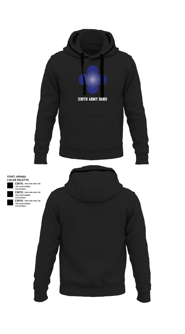 Hoodie, 338th Army Band, Army, Teamtime, Team time, sublimation, custom sports apparel, team uniforms, spirit wear, spiritwear, sports uniforms, custom shirts, team store, custom team store, fundraiser sports, apparel fundraiser
