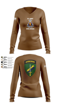 Civil Affairs Schoolhouse 5293701 Women's Long Sleeve V-neck Shirt - 2 (1)