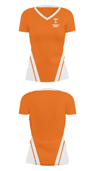 Women's Short Sleeve Vneck Shirt, University of Tennessee Baseball, Baseball, Teamtime, Team time, sublimation, custom sports apparel, team uniforms, spirit wear, spiritwear, sports uniforms, custom shirts, team store, custom team store, fundraiser sports, apparel fundraiser