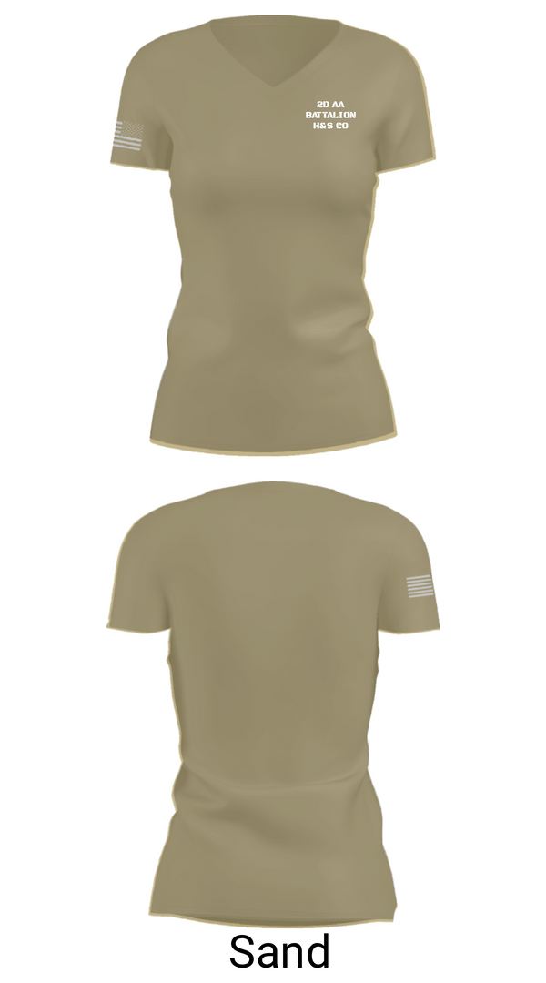 Women's Short Sleeve Vneck Shirt, 2D AA BATTALION H&S CO, Marines, Teamtime, Team time, sublimation, custom sports apparel, team uniforms, spirit wear, spiritwear, sports uniforms, custom shirts, team store, custom team store, fundraiser sports, apparel fundraiser
