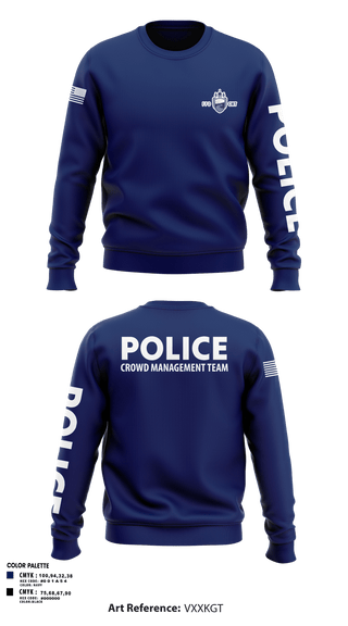 Crew Neck Sweatshirt, Fargo PD CMT, Police, Teamtime, Team time, sublimation, custom sports apparel, team uniforms, spirit wear, spiritwear, sports uniforms, custom shirts, team store, custom team store, fundraiser sports, apparel fundraiser