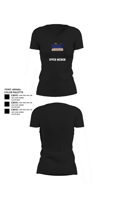 Upper Merion 36683777 Women's Short Sleeve V-neck Shirt - 23