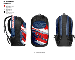 Gear Bag, John Glenn High School Volleyball, Men's Volleyball, Teamtime, Team time, sublimation, custom sports apparel, team uniforms, spirit wear, spiritwear, sports uniforms, custom shirts, team store, custom team store, fundraiser sports, apparel fundraiser