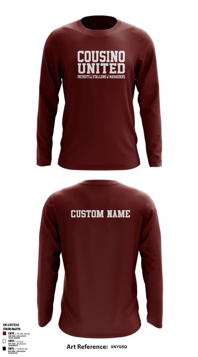 Cousino United Bowling 12861245 Long Sleeve Performance Shirt - 3