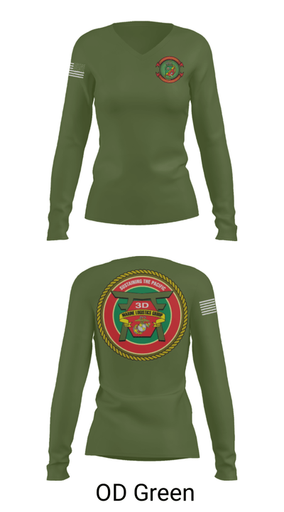 CLR 37 15553554 Women's Long Sleeve V-neck Shirt - 57