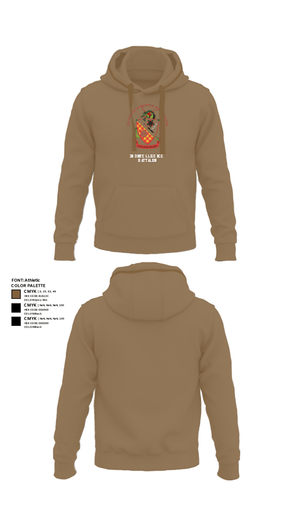 Hoodie, 3rd Intelligence Battalion, Marines, Teamtime, Team time, sublimation, custom sports apparel, team uniforms, spirit wear, spiritwear, sports uniforms, custom shirts, team store, custom team store, fundraiser sports, apparel fundraiser