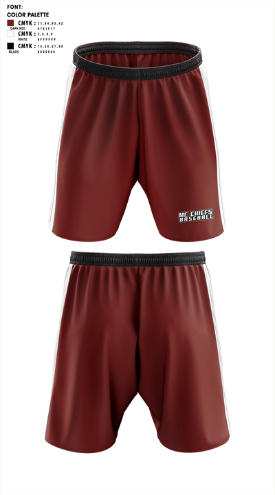 mc chiefs 86385272 Athletic Shorts With Pockets - 1