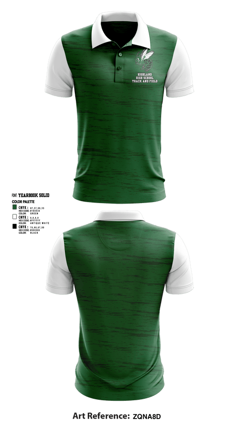 Short Sleeve Performance Polo, Highland High School Track and Field, Track & Field, Teamtime, Team time, sublimation, custom sports apparel, team uniforms, spirit wear, spiritwear, sports uniforms, custom shirts, team store, custom team store, fundraiser sports, apparel fundraiser