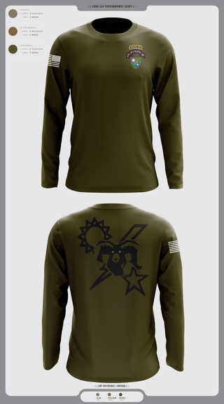 Long Sleeve Performance Shirt, 75th Ranger regiment, Army, Teamtime, Team time, sublimation, custom sports apparel, team uniforms, spirit wear, spiritwear, sports uniforms, custom shirts, team store, custom team store, fundraiser sports, apparel fundraiser