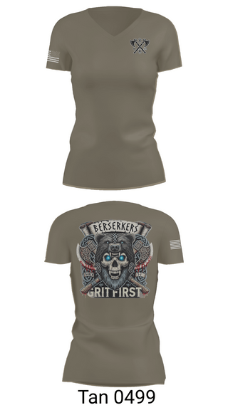 Womens Short Sleeve Vneck Shirt, Baker 3-509th 3rd Plt 1st squad, Army, Teamtime, Team time, sublimation, custom sports apparel, team uniforms, spirit wear, spiritwear, sports uniforms, custom shirts, team store, custom team store, fundraiser sports, apparel fundraiser