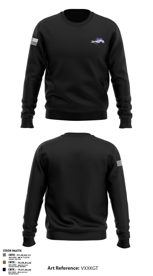Crew Neck Sweatshirt, USS Colorado, Navy, Teamtime, Team time, sublimation, custom sports apparel, team uniforms, spirit wear, spiritwear, sports uniforms, custom shirts, team store, custom team store, fundraiser sports, apparel fundraiser