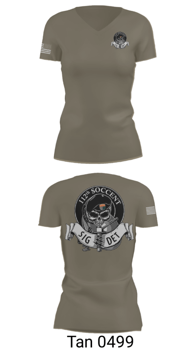 112 SOCCENT SIGDET 90231046 Women's Short Sleeve V-neck Shirt - 36
