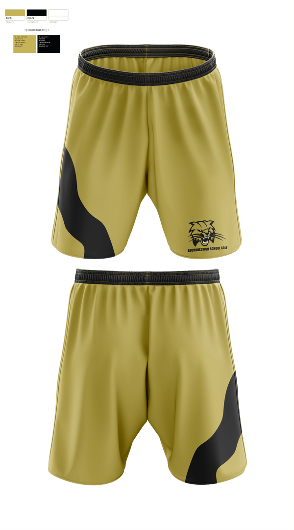 Athletic Shorts With Pockets, Buchholz High School Golf, Golf, Teamtime, Team time, sublimation, custom sports apparel, team uniforms, spirit wear, spiritwear, sports uniforms, custom shirts, team store, custom team store, fundraiser sports, apparel fundraiser