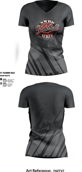 Womens Short Sleeve Vneck Shirt, North West Bergen Passaic Basketball League, Men's Basketball, Teamtime, Team time, sublimation, custom sports apparel, team uniforms, spirit wear, spiritwear, sports uniforms, custom shirts, team store, custom team store, fundraiser sports, apparel fundraiser