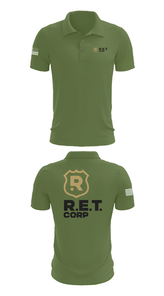 Short Sleeve Performance Polo, RET CORP, Police, Teamtime, Team time, sublimation, custom sports apparel, team uniforms, spirit wear, spiritwear, sports uniforms, custom shirts, team store, custom team store, fundraiser sports, apparel fundraiser