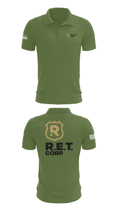 RET CORP 33326250 Short Sleeve Performance Polo - 45