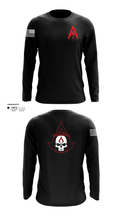 A Co. 1-3 AB 9856173 Long Sleeve Performance Shirt - 101